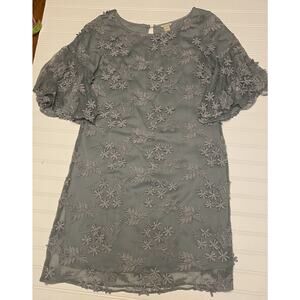 Sundance Princess Dreams Embroidered Boho Bell Sleeve Sheath Dress PXS